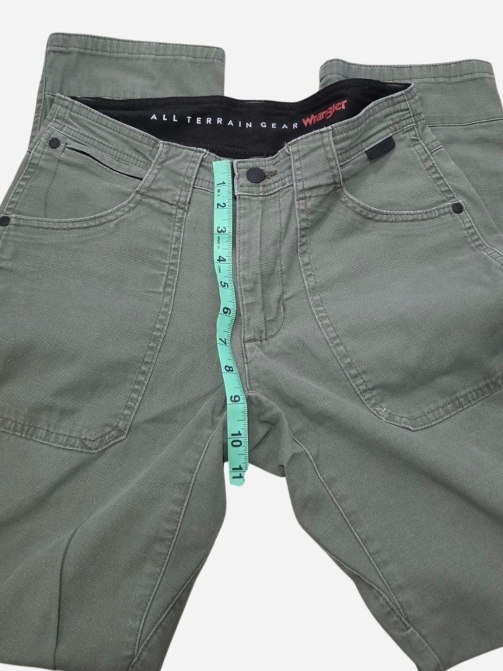 Wrangler ATG Women's Cargo Boot Outdoor Pants | Size 6 Average - Earthy Green - Picture 5 of 10